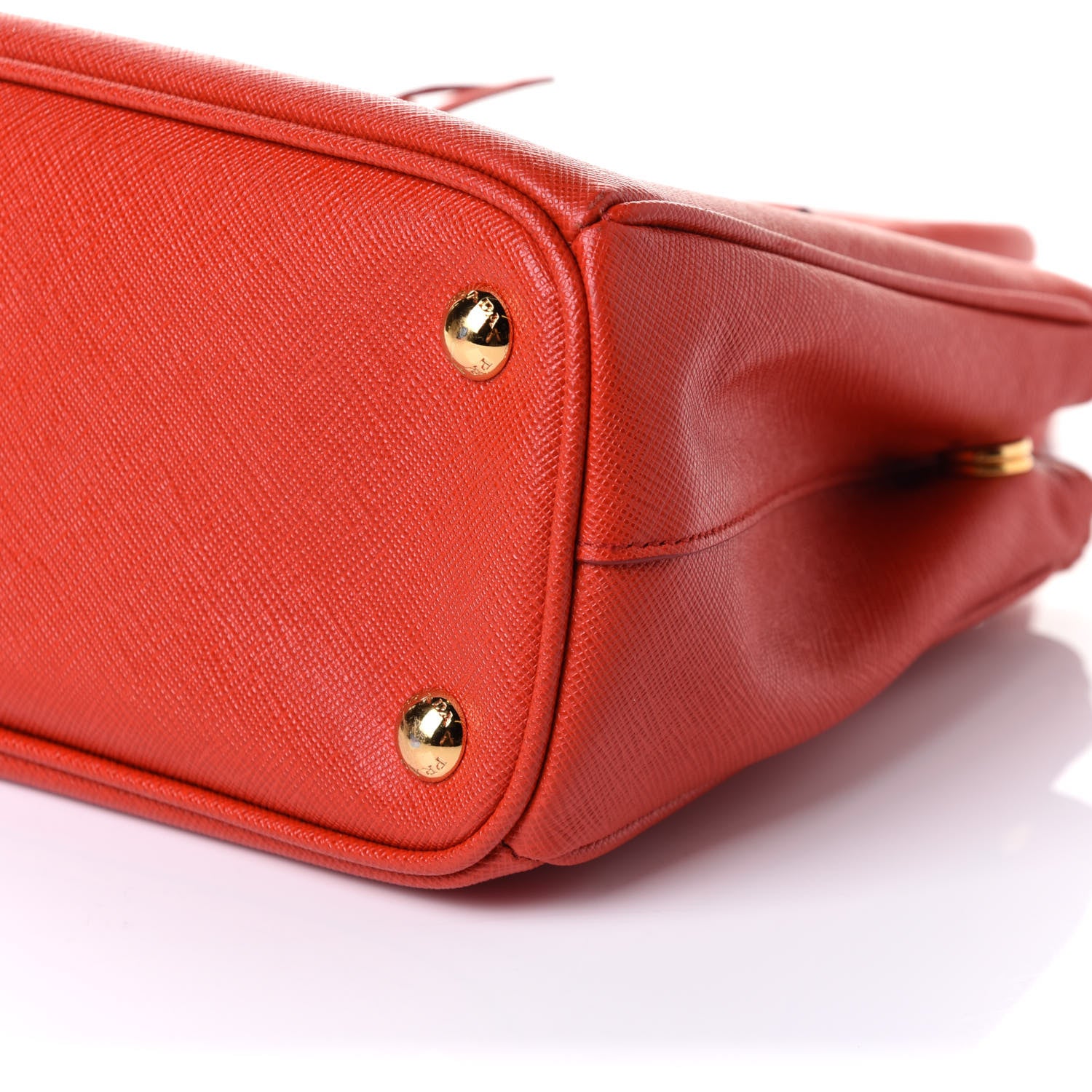 Prada Saffiano Small Galleria Double Zip Tote Fuoco 10 of 10