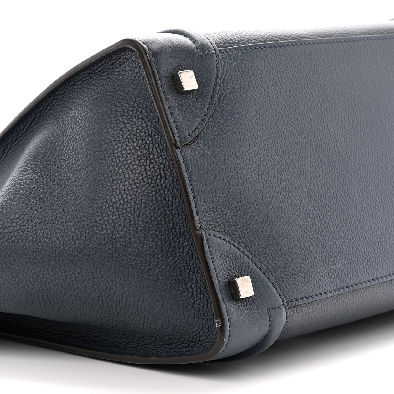 Celine Drummed Calfskin Mini Luggage Orage 8 of 12