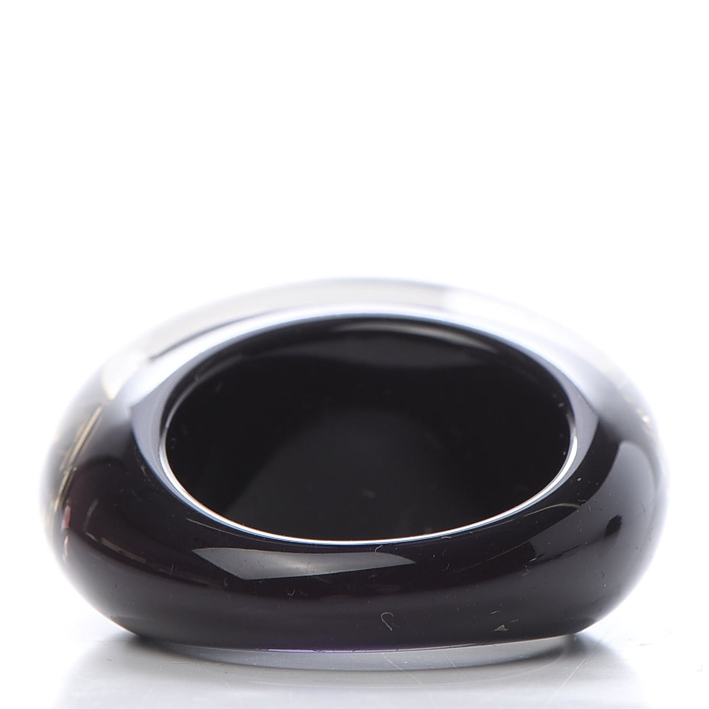 Resin Swarovski Crystal Inclusion Ring Amarante