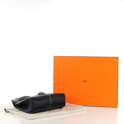 Hermes Taurillon Clemence Halzan 31 Bleu Saphir 4 of 8