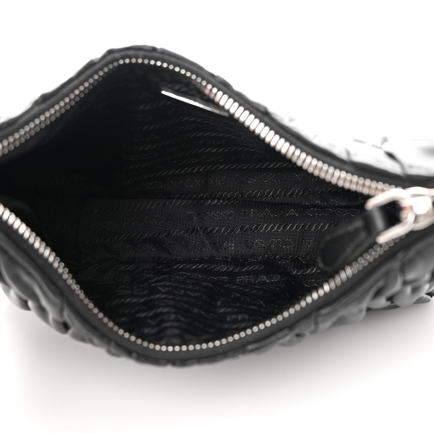 Prada Nappa Gaufre Re-Edition 2005 Shoulder Bag Black 5 of 12