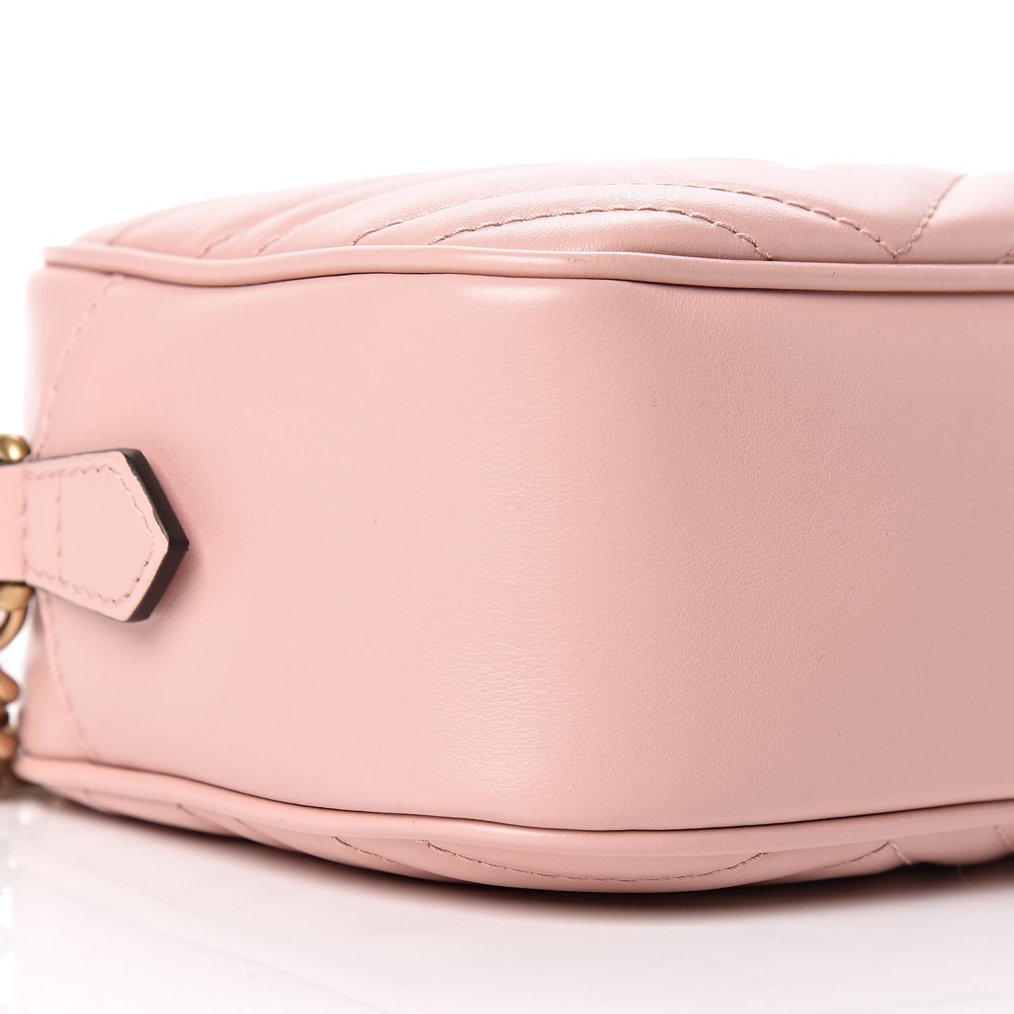 Calfskin Matelasse Small GG Marmont Chain Shoulder Bag Perfect Pink