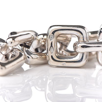 Louis Vuitton 18K White Gold Safran Be Well Lion Padlock Keys Charm Bracelet 6 of 10
