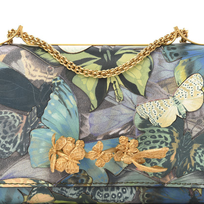 Valentino Garavani Canvas Vitello Camubutterfly Va Va Voom Shoulder Bag Multicolor 11 of 11