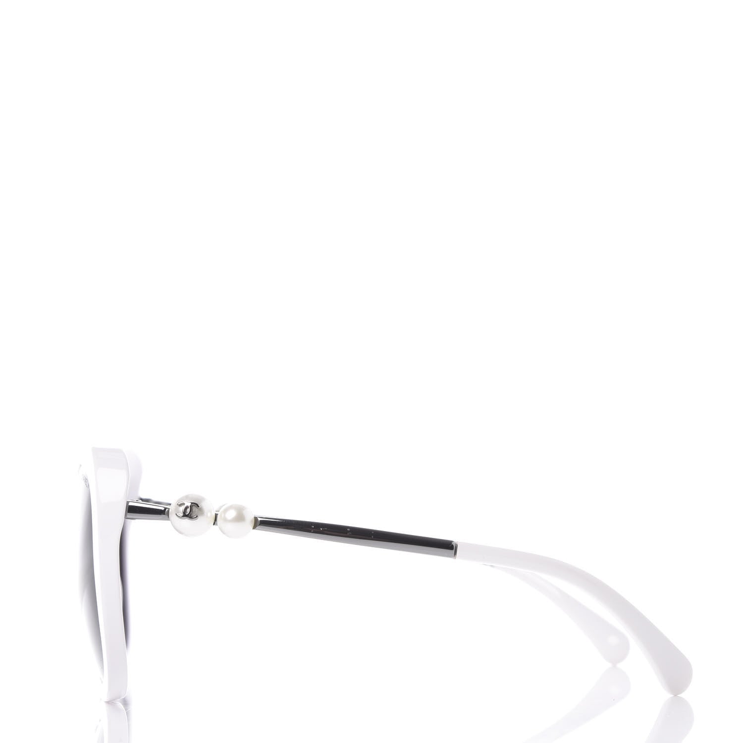 Chanel Acetate Butterfly Winter Pearl Sunglasses 5339-H White 3 of 7