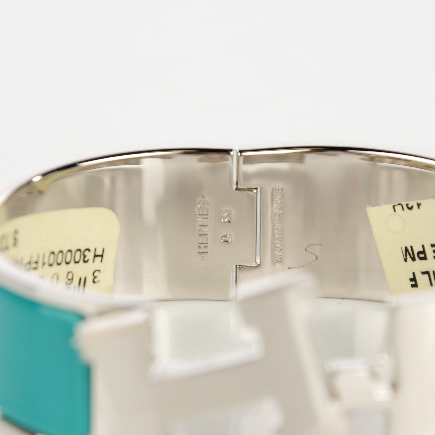 Enamel Wide Clic Clac H Bracelet PM Emeraude