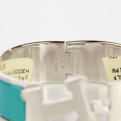 Hermes Enamel Wide Clic Clac H Bracelet PM Emeraude 5 of 5