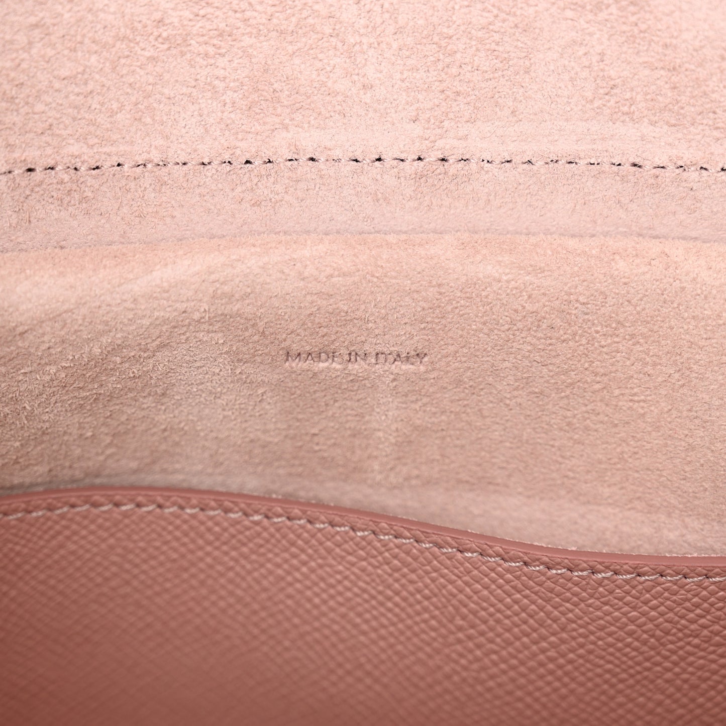 Grained Calfskin Micro Belt Bag Vintage Pink