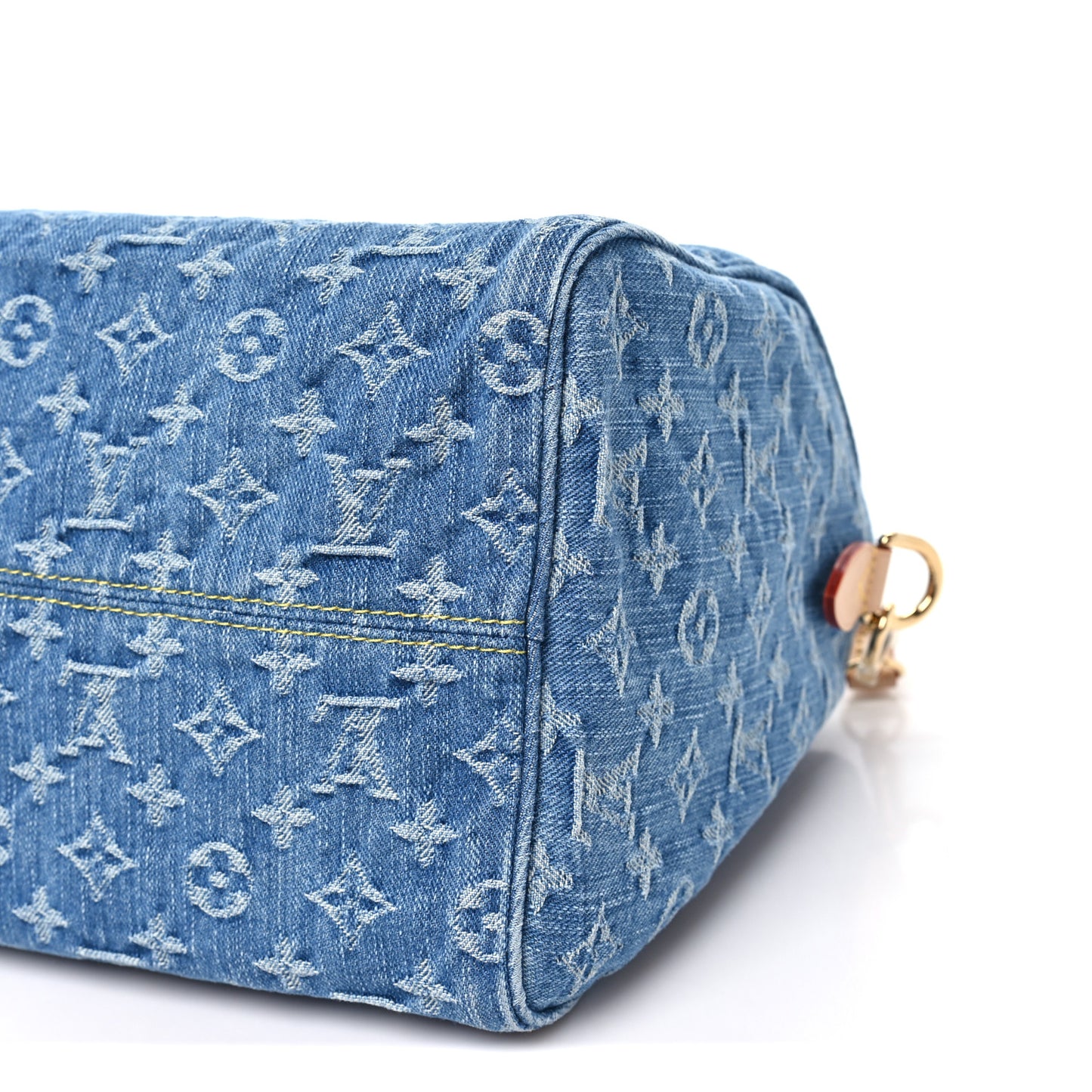 Monogram Denim Speedy Soft 30 Blue