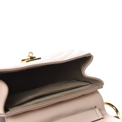 Chloe Calfskin Quilted Mini Drew Bijou Shoulder Bag Cement Pink 6 of 11
