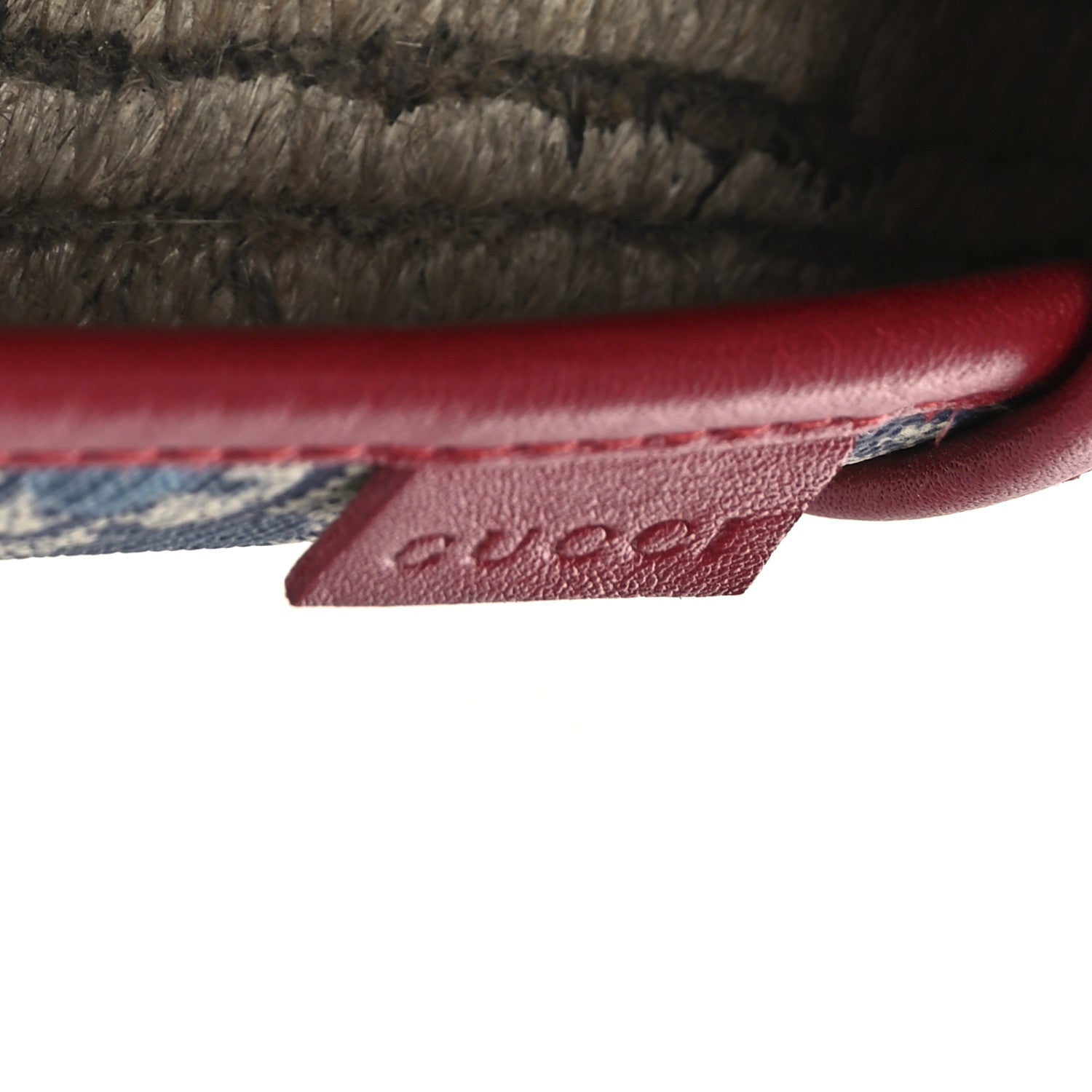 Gucci GG Supreme Monogram Blooms Espadrilles 37 Beige Blue Navy Hibiscus Red 14 of 15