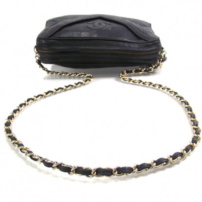 Chanel Lambskin Chevron Tassel Bag Navy 6 of 12