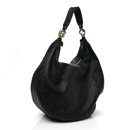 Gucci Guccissima Large GG Twins Hobo Black 13 of 26