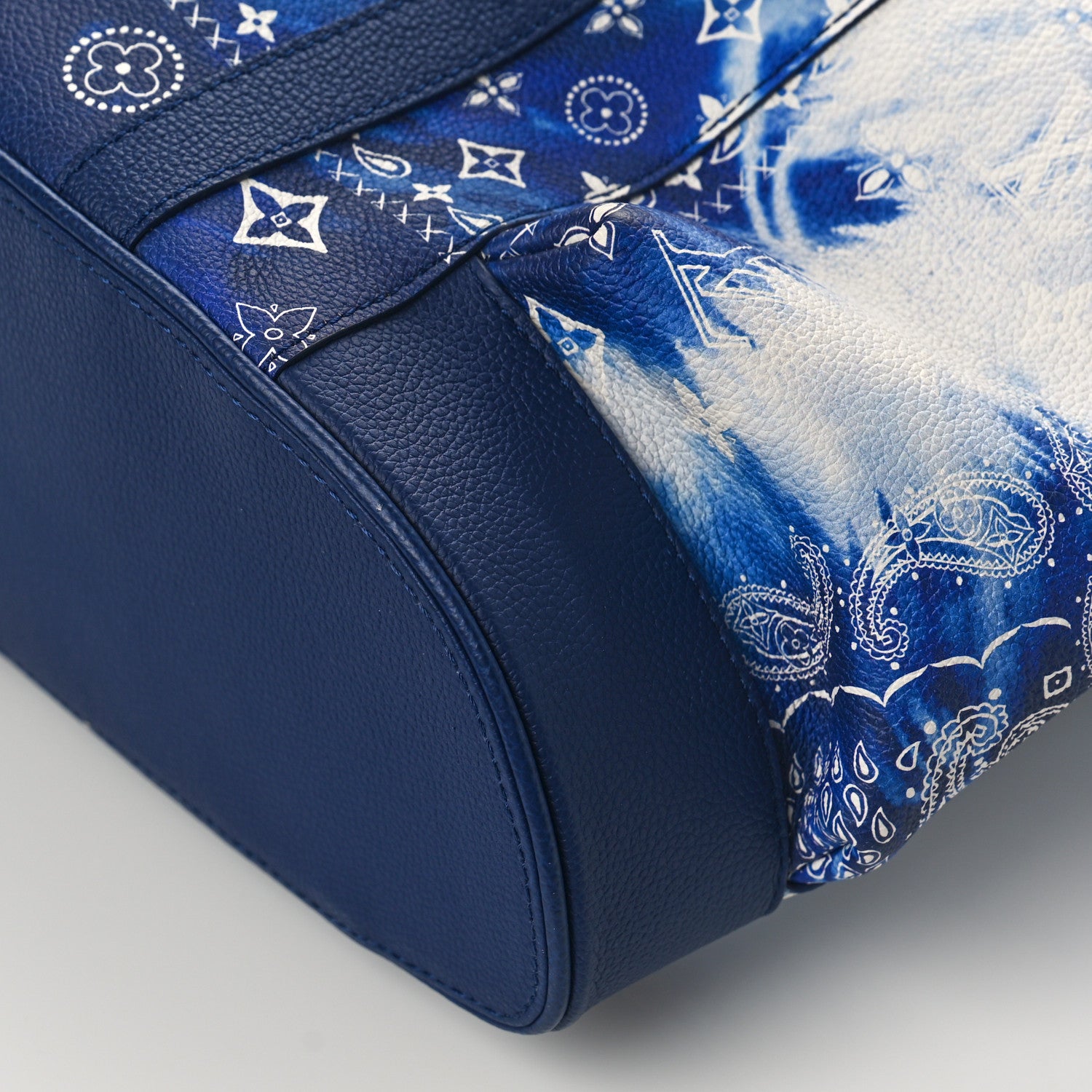 Louis Vuitton Cowhide Monogram Bandana Christopher MM Backpack Blue 8 of 8