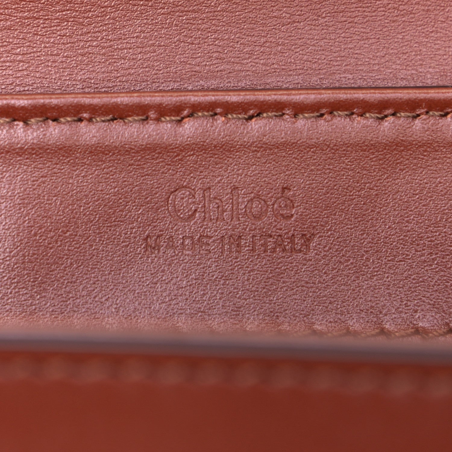Chloe Calfskin Small C Double Carry Sepia Brown 5 of 5