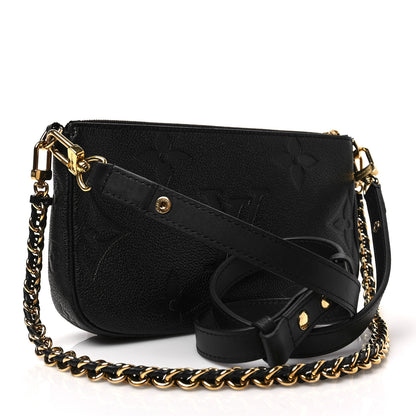 Louis Vuitton Empreinte Monogram Giant Multi Pochette Accessories Large Pochette Black 3 of 8