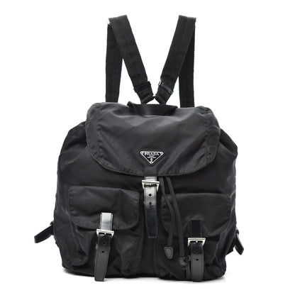 Prada Nylon Vela Medium Backpack Black 1 of 8