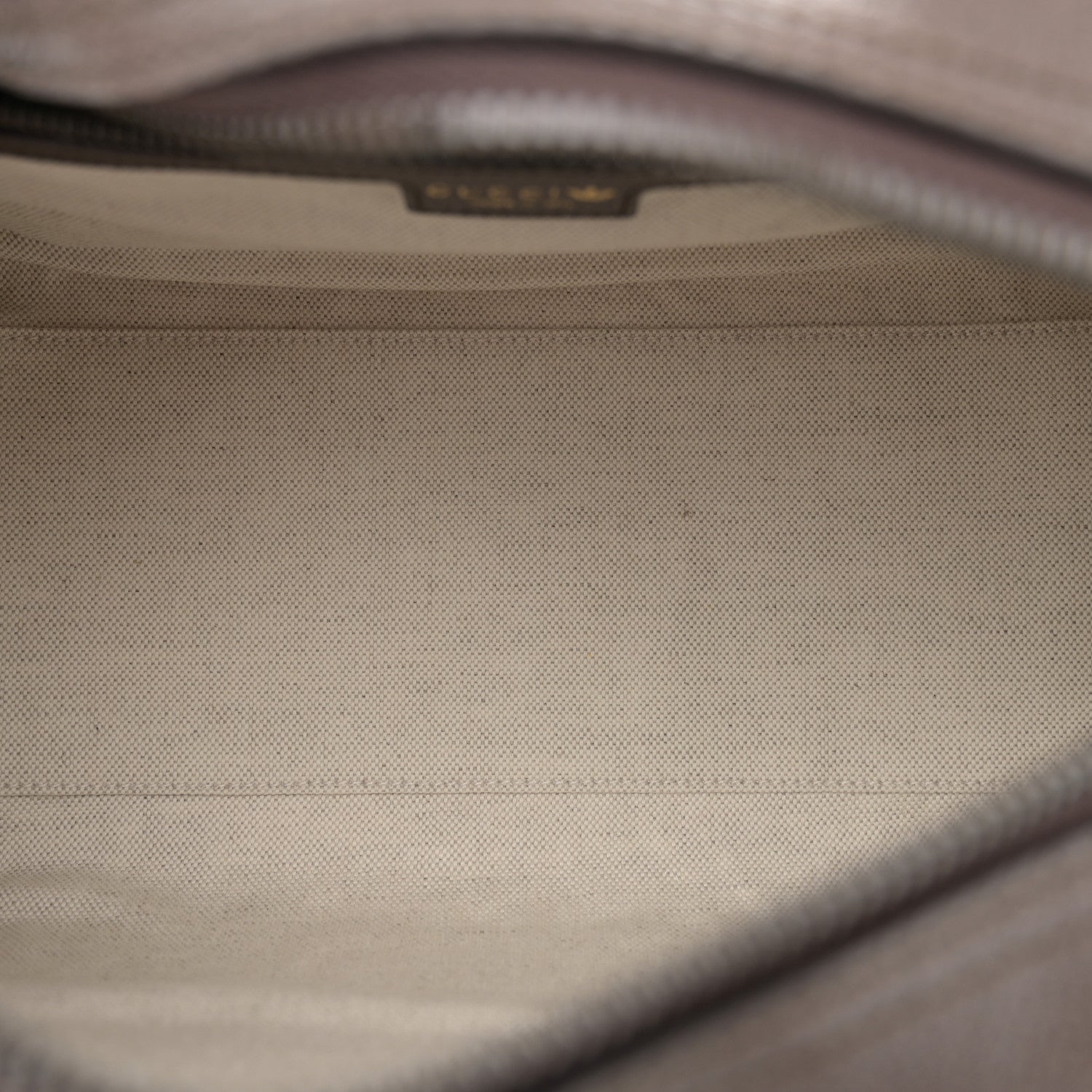 Gucci X ADIDAS Crystal Vintage Monogram Textured Dollar Calfskin Web Trefoil Logo Mini Bowling Bag Mid Natural Nut Off White New Acero 5 of 10