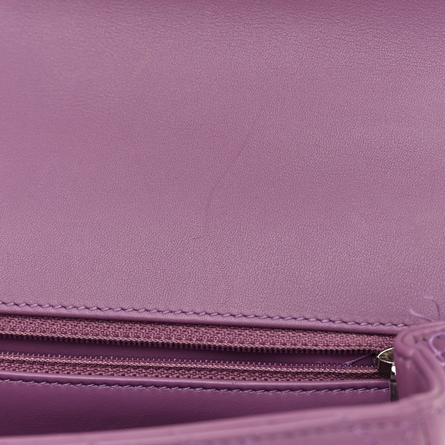 Lambskin Quilted Small CC Filigree Flap Purple