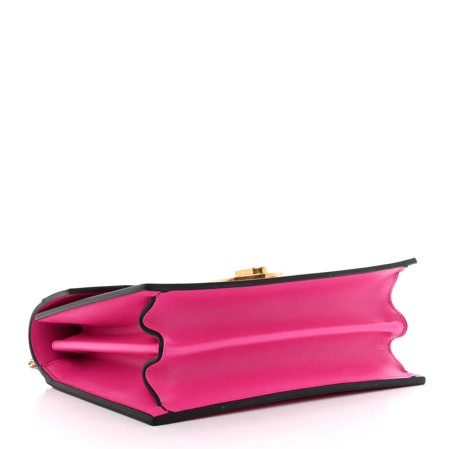 Calfskin Large Elisa Shoulder Bag Hot Pink