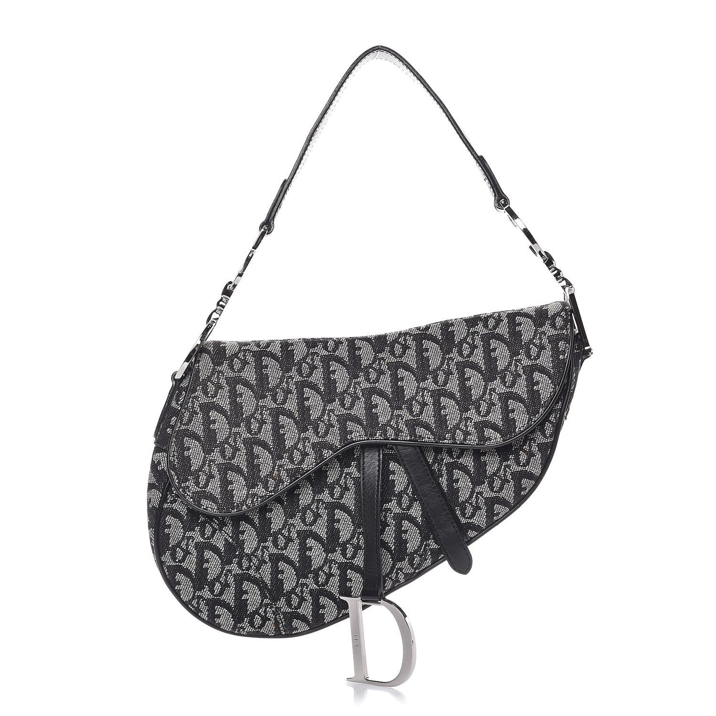 Monogram Saddle Bag Black