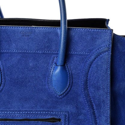 Celine Suede Medium Phantom Luggage Royal Blue 12 of 16
