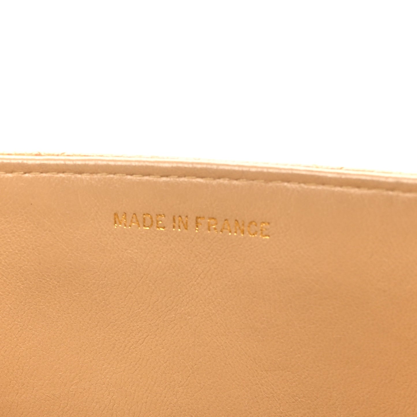 Caviar Quilted Briefcase Laptop Bag Beige