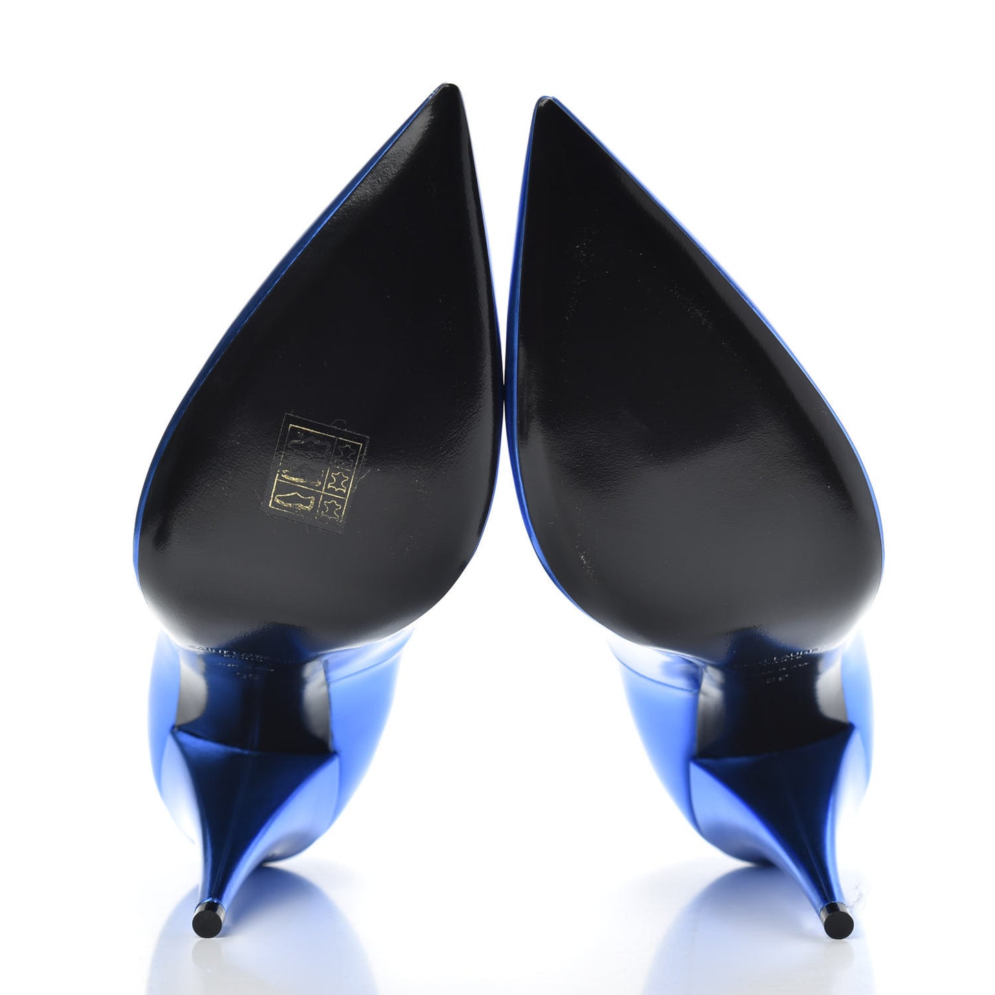 Calfskin Kiki 100 Pumps 39 Bleu Roy