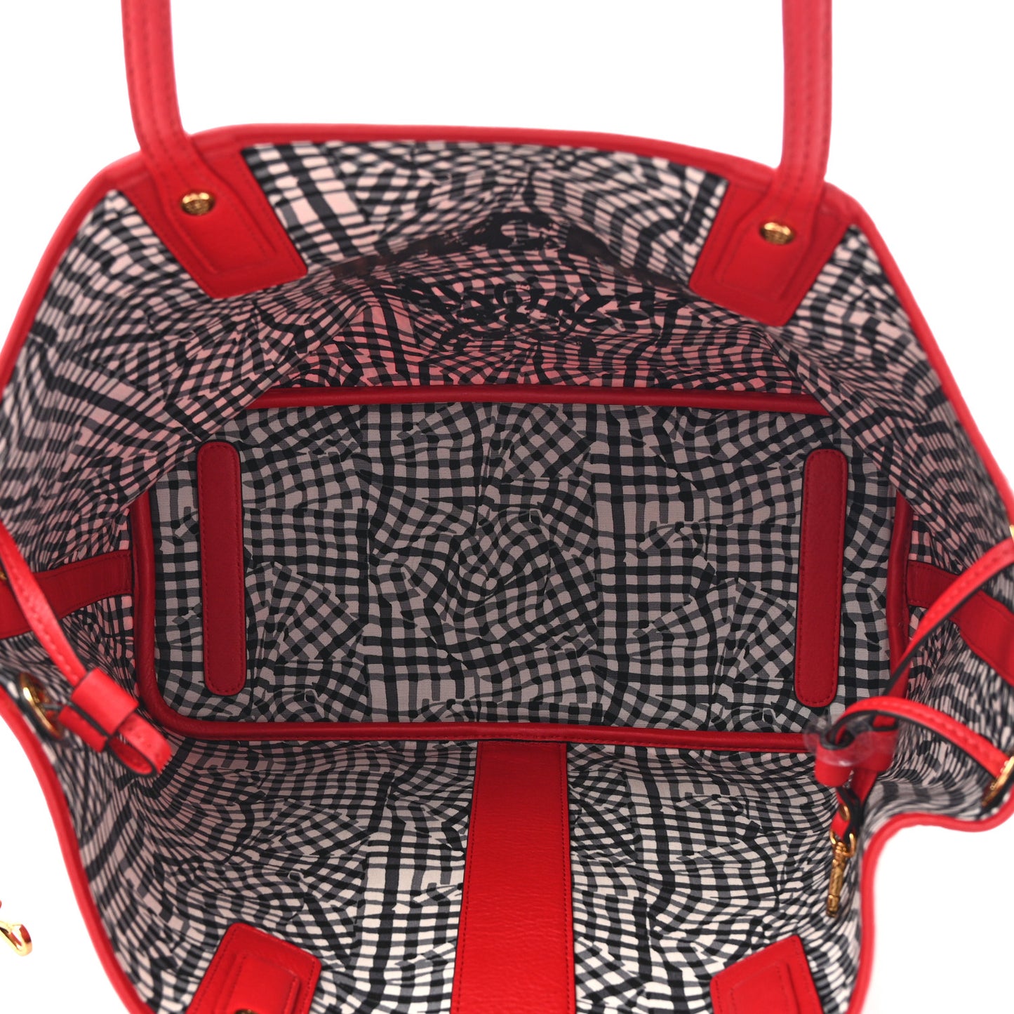 Visetos Medium Liz Reversible Shopper Tote Ruby Red