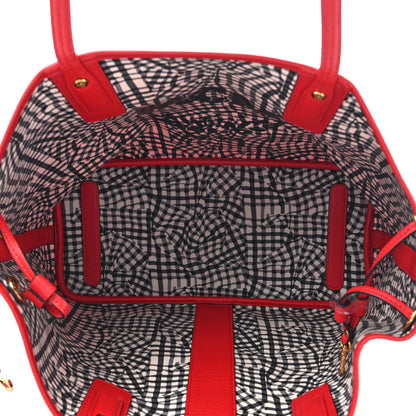 MCM Visetos Medium Liz Reversible Shopper Tote Ruby Red 8 of 21
