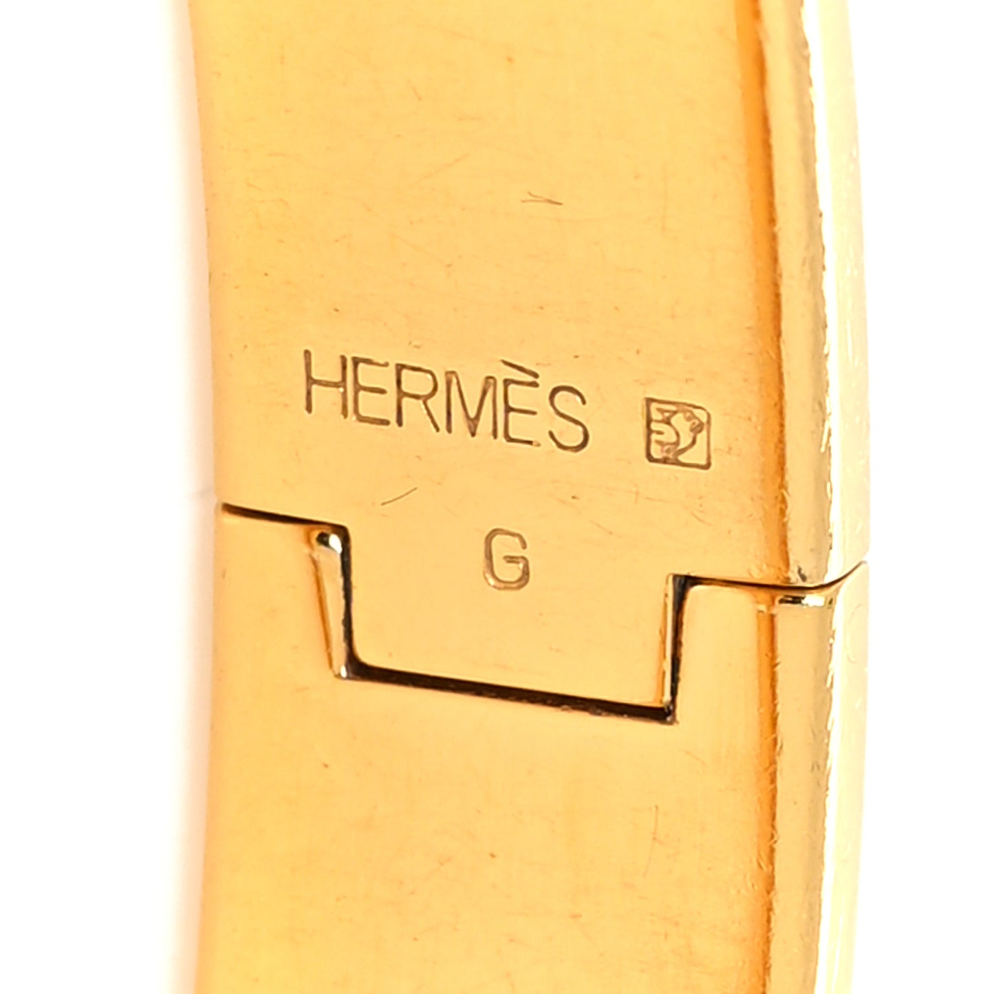 Enamel Narrow Clic Clac H Bracelet GM Orange