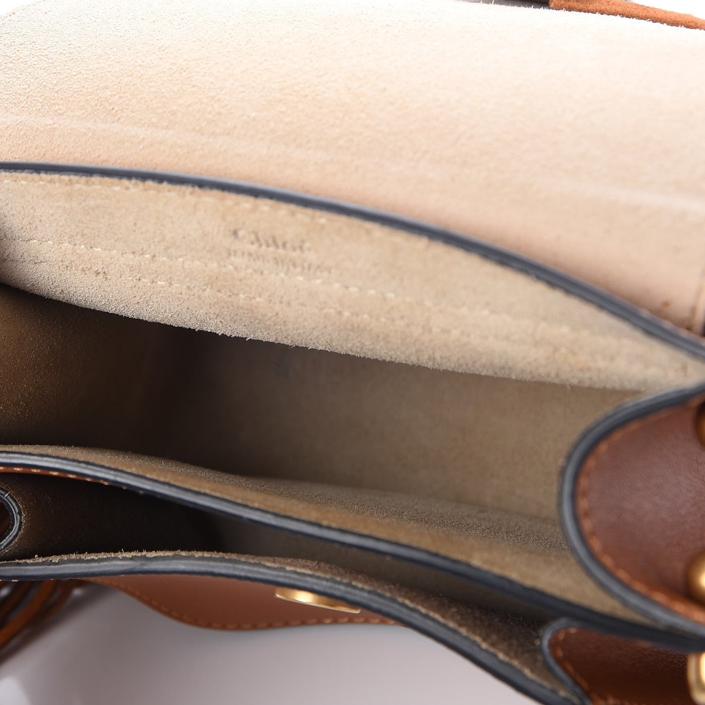 Calfskin Mini Hudson Fringe Shoulder Bag Caramel