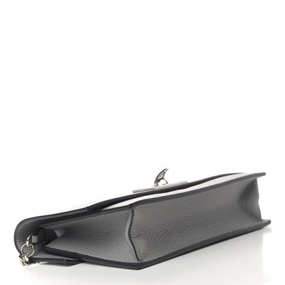 Givenchy Calfskin Shark Lock Chain Wallet Grey 3 of 6
