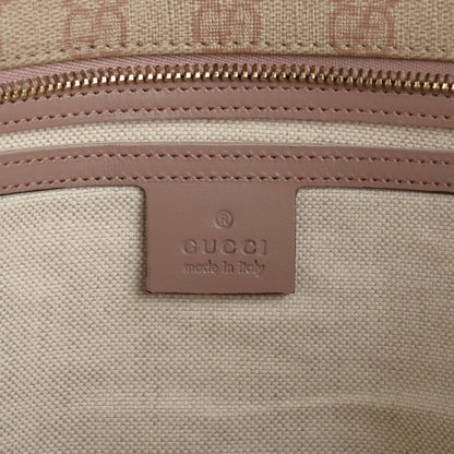 Gucci GG Supreme Monogram Medium Zippered Shopping Tote Winter Rose 5 of 7