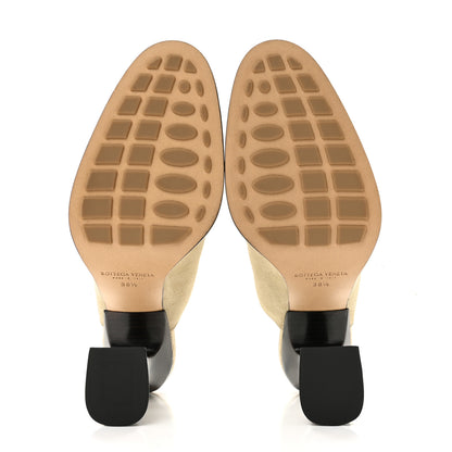 Bottega Veneta Suede Cha Cha Mules 38.5 Beige 6 of 8