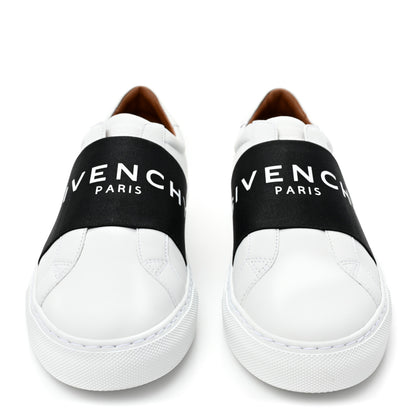Givenchy Calfskin Band Logo Womens Urban Street Sneakers 38.5 White Black 2 of 10