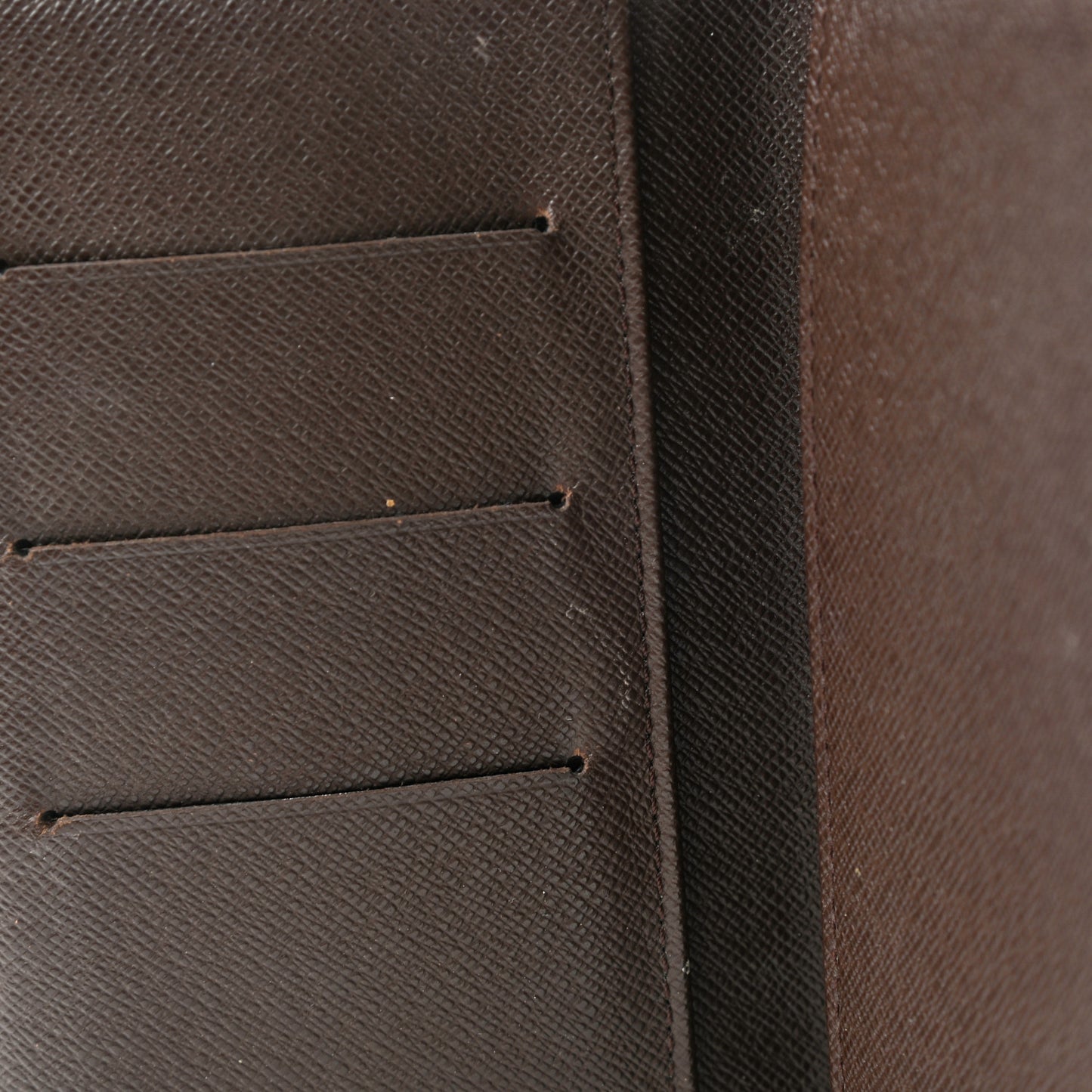 Damier Ebene Checkbook Cover Wallet
