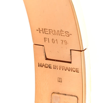 Hermes Enamel Printed Panoplie Equestre Narrow Clic Clac H Bracelet PM Positif Negatif 5 of 5