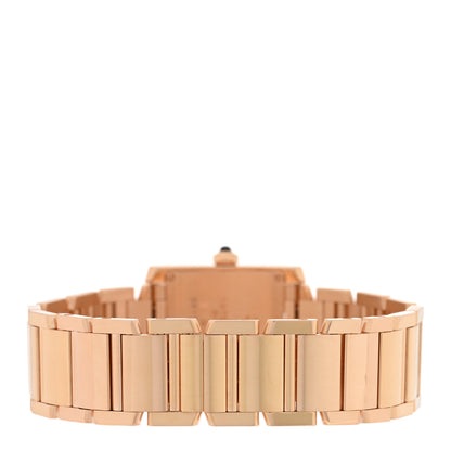 Cartier 18K Pink Gold 25mm Tank Francaise Quartz Watch 3 of 5