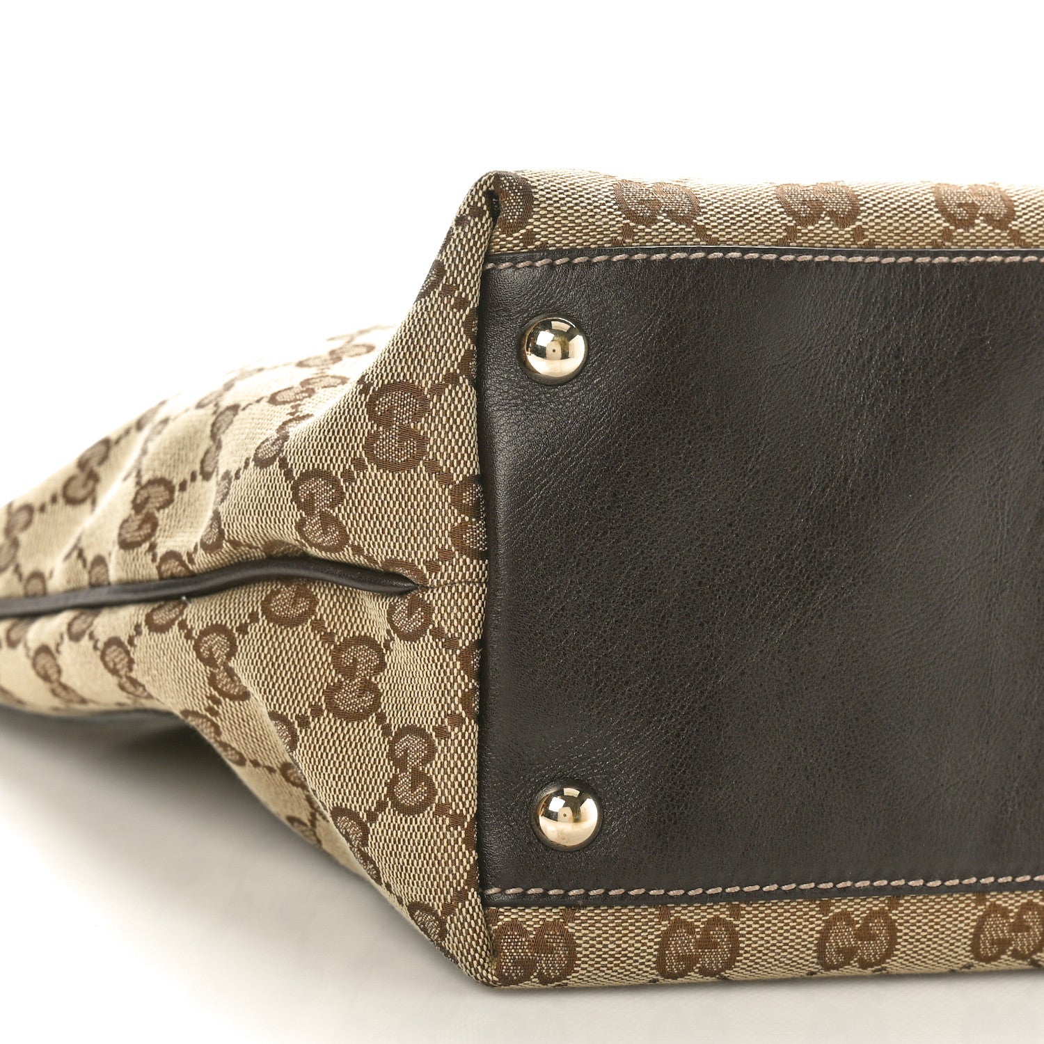 Gucci Monogram Medium New Britt Tote Brown 9 of 10