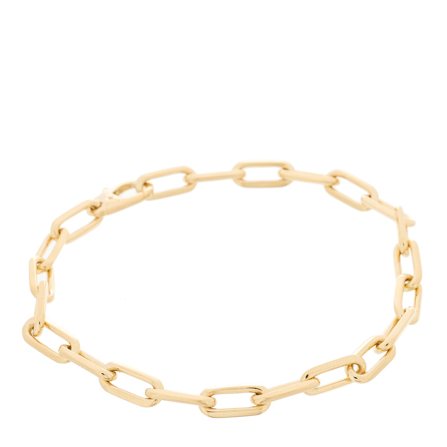 18K Yellow Gold Santos de Cartier Link Chain Bracelet