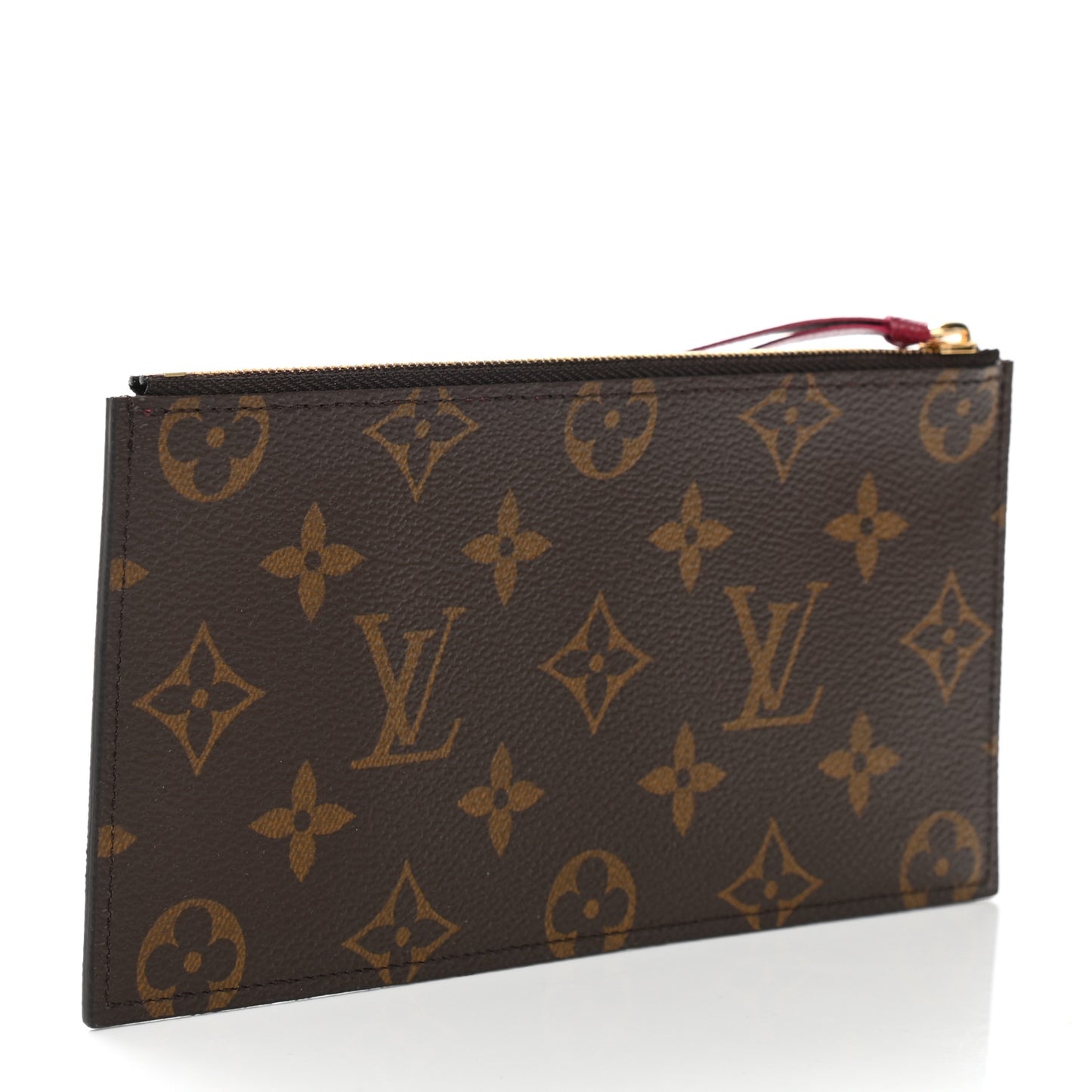 Monogram Felicie Chain Wallet Zippered Insert Fuchsia