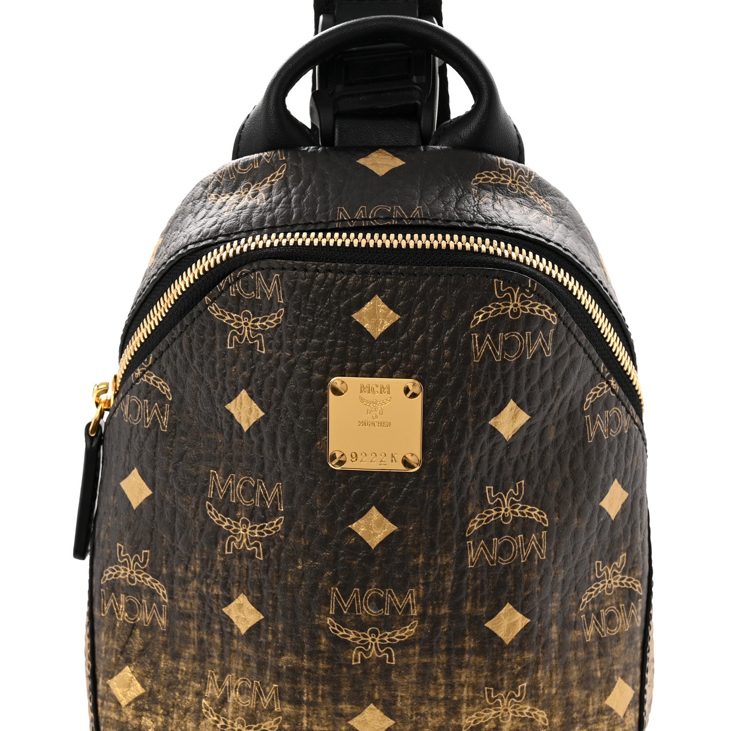 MCM Gradation Visetos Trey 4-in-1 Sling Backpack Gold 9 of 11