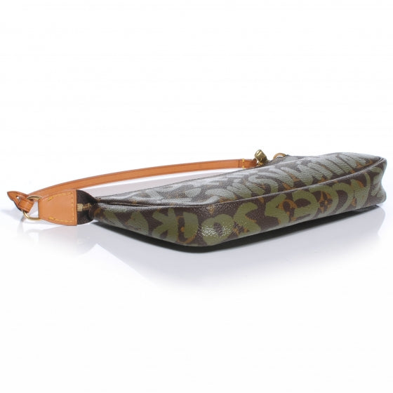 Louis Vuitton Monogram Graffiti Pochette Accessories Kaki 4 of 7