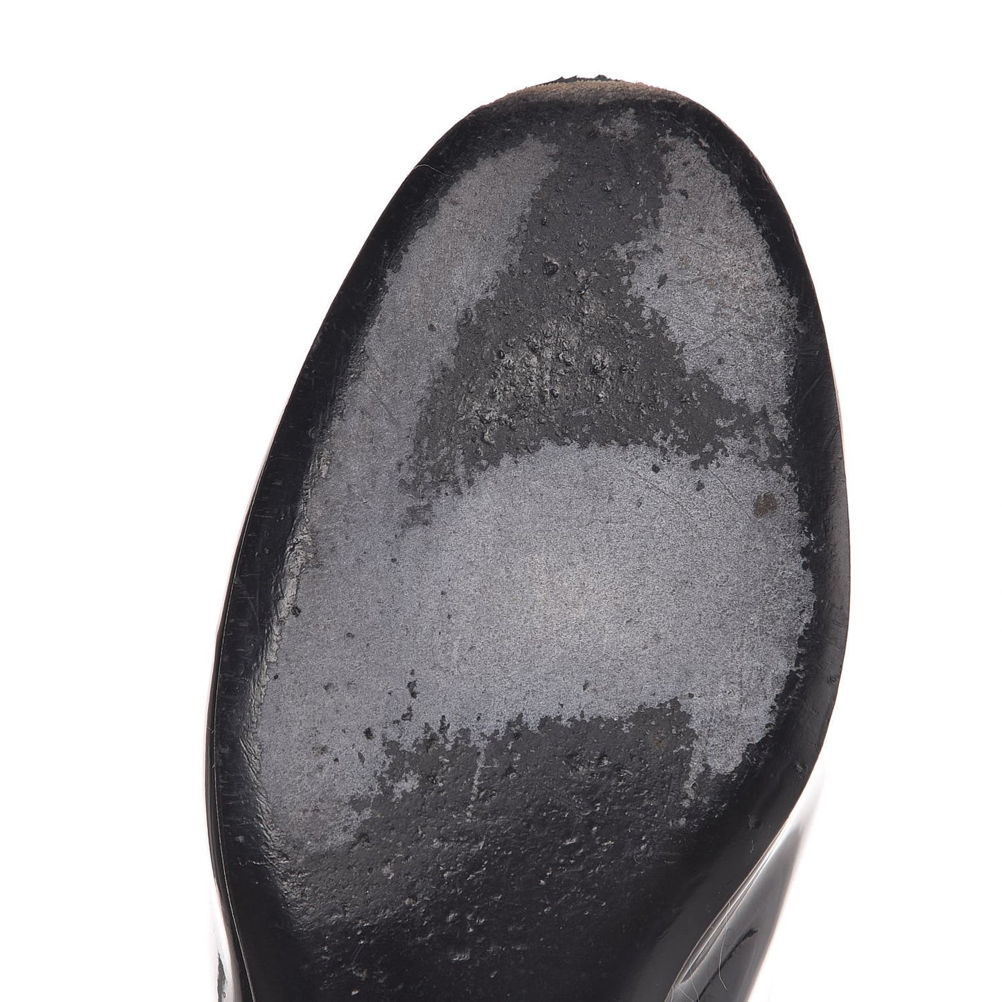 Patent Calfskin Pearl CC Loafers 36.5 Black