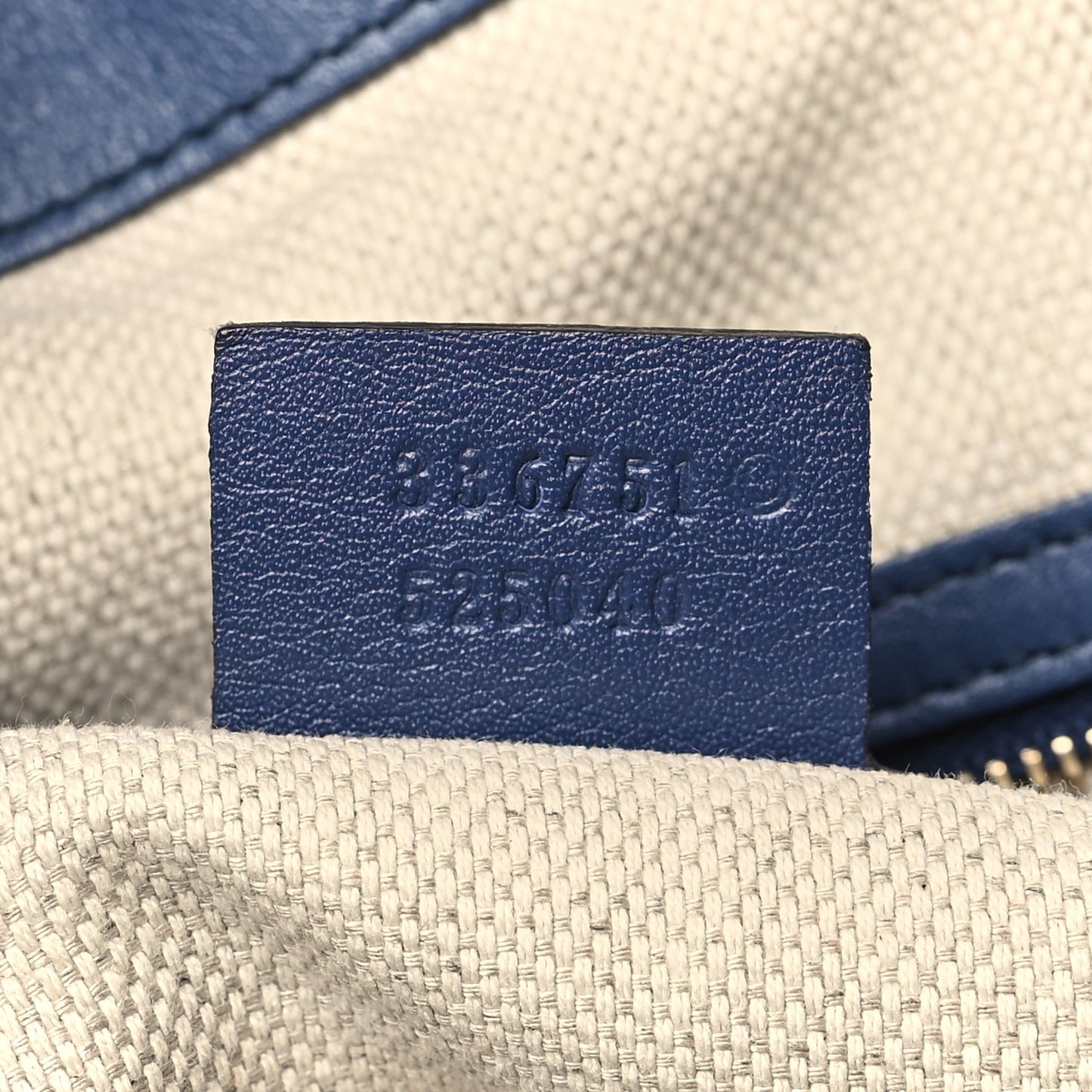 Patent Small Soho Shoulder Bag Navy