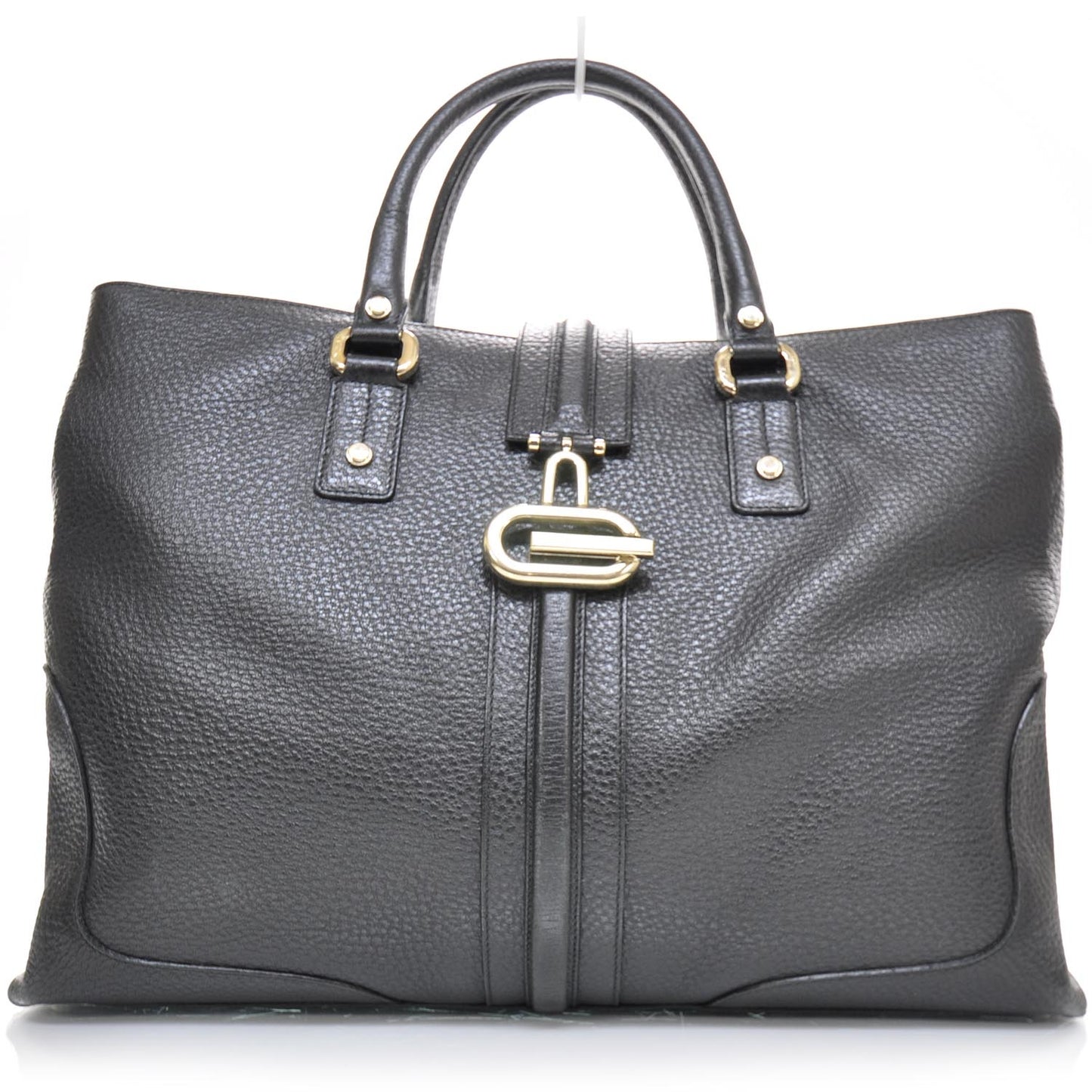 Leather Large Junco Tote Black