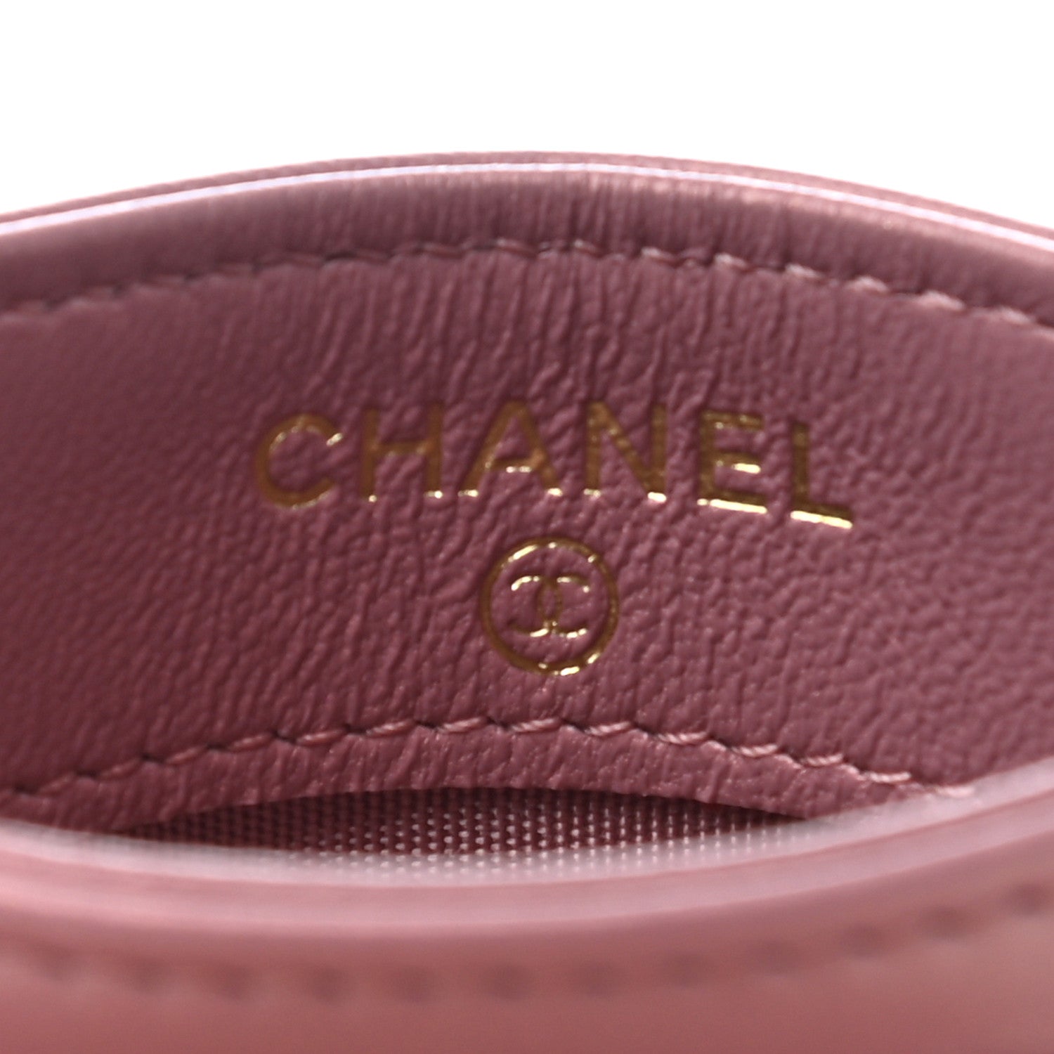 Chanel Metallic Lambskin Quilted Boy Card Holder Pink 7 of 8