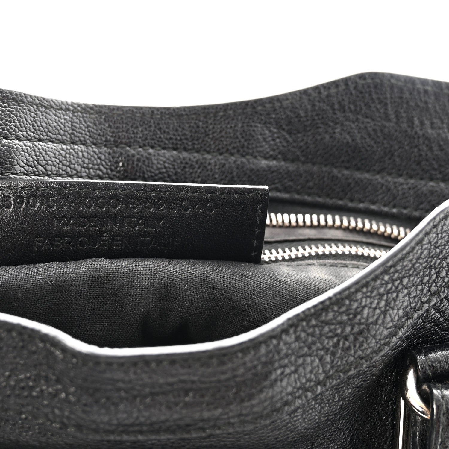 Balenciaga Chevre Silver Metallic Edge Hardware City Black 8 of 11