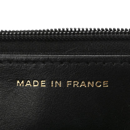 Chanel Caviar Quilted Textured CC Wallet On Chain WOC Black 7 of 12